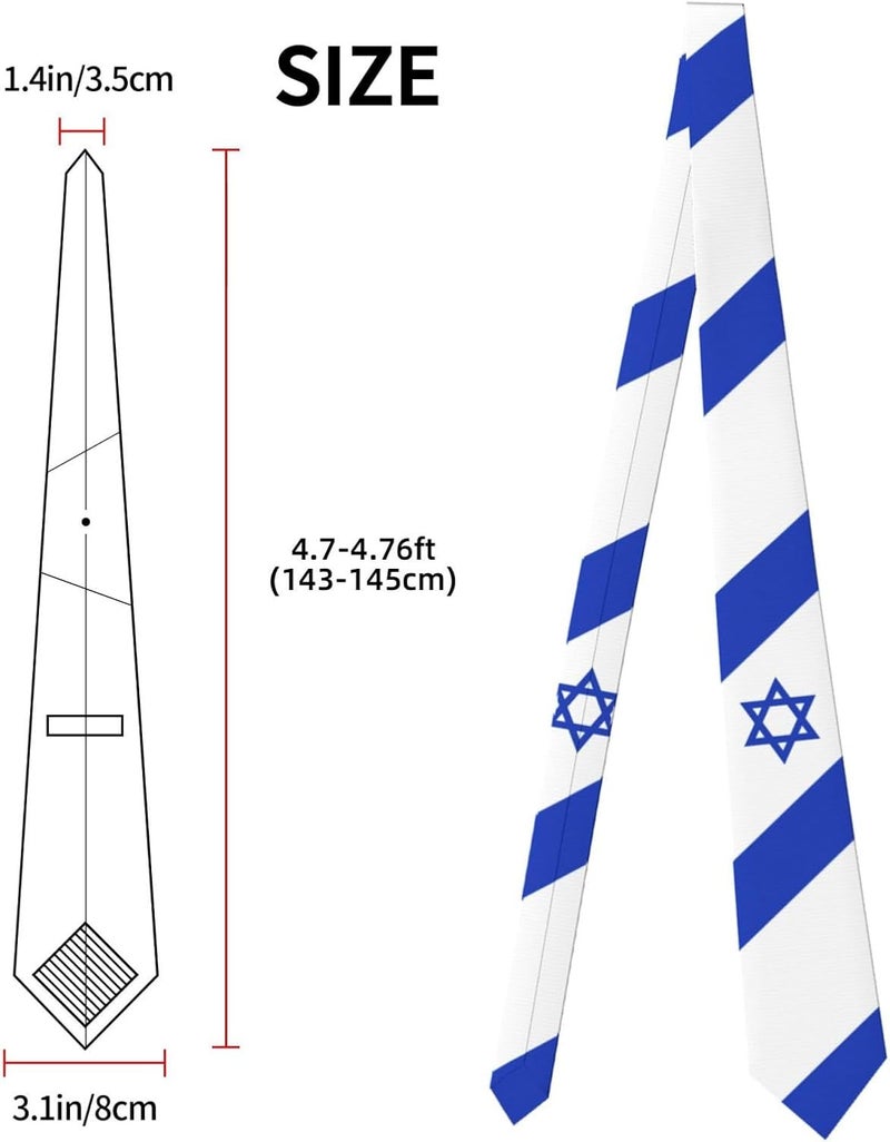 AKMCBSH National Flags Tie Comfortable Soft Novelty Necktie Unisex for Weddings Party Birthday Gift - Image 3